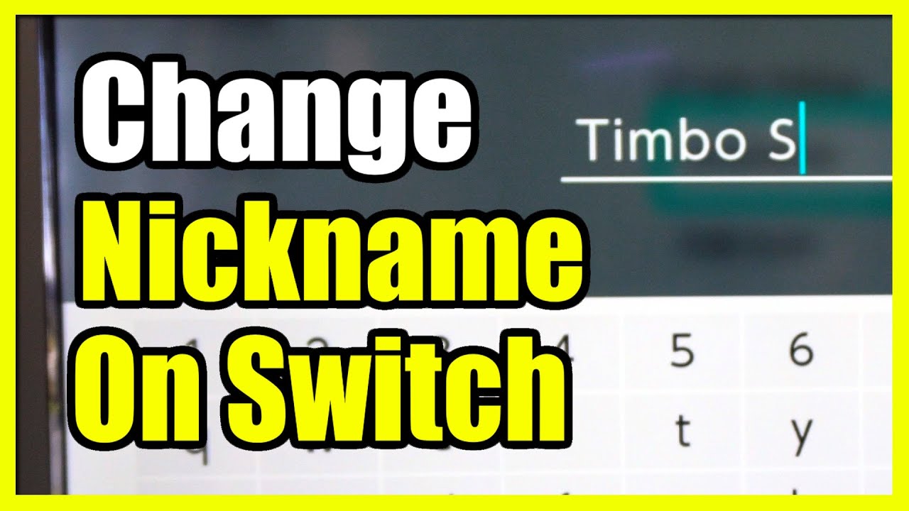 How to Change your NICKNAME on Nintendo Switch account (Fast Tutorial) YouTube