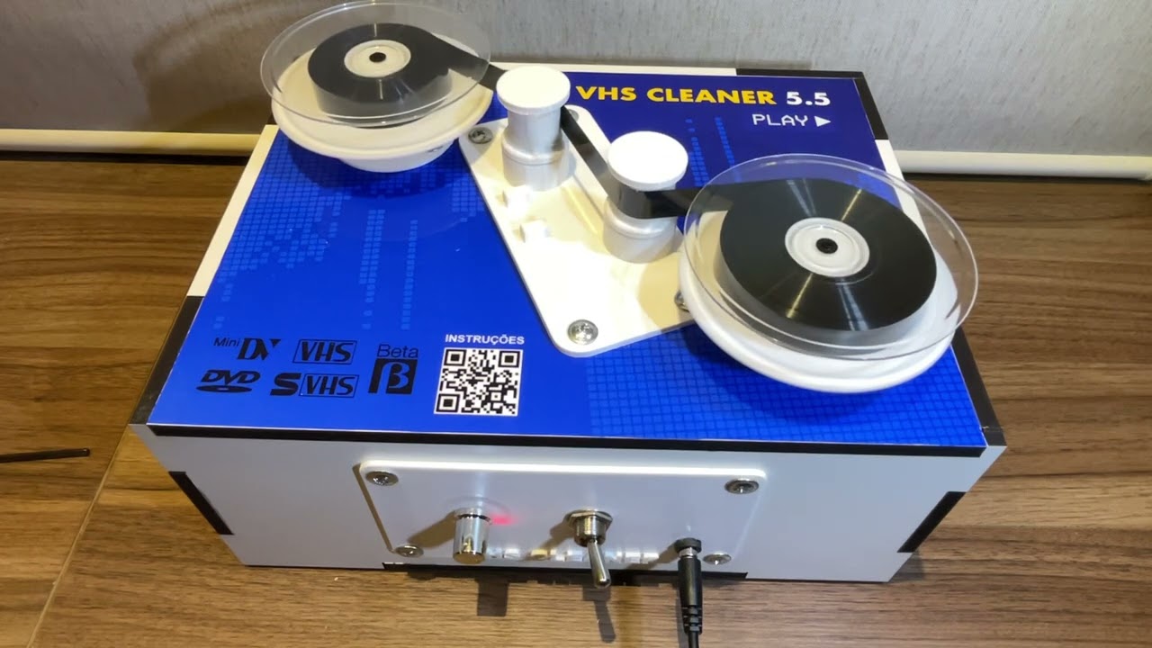 VHS Cleaner Machine - Cleaning a VHS tape - YouTube