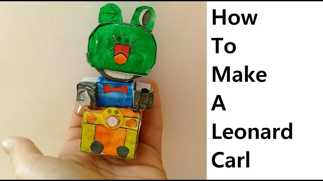 How to make a paper Leonard Carl Brawl Stars. Papercraft toy. Easy to ...