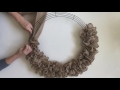 Easy DIY ruffle burlap wreath