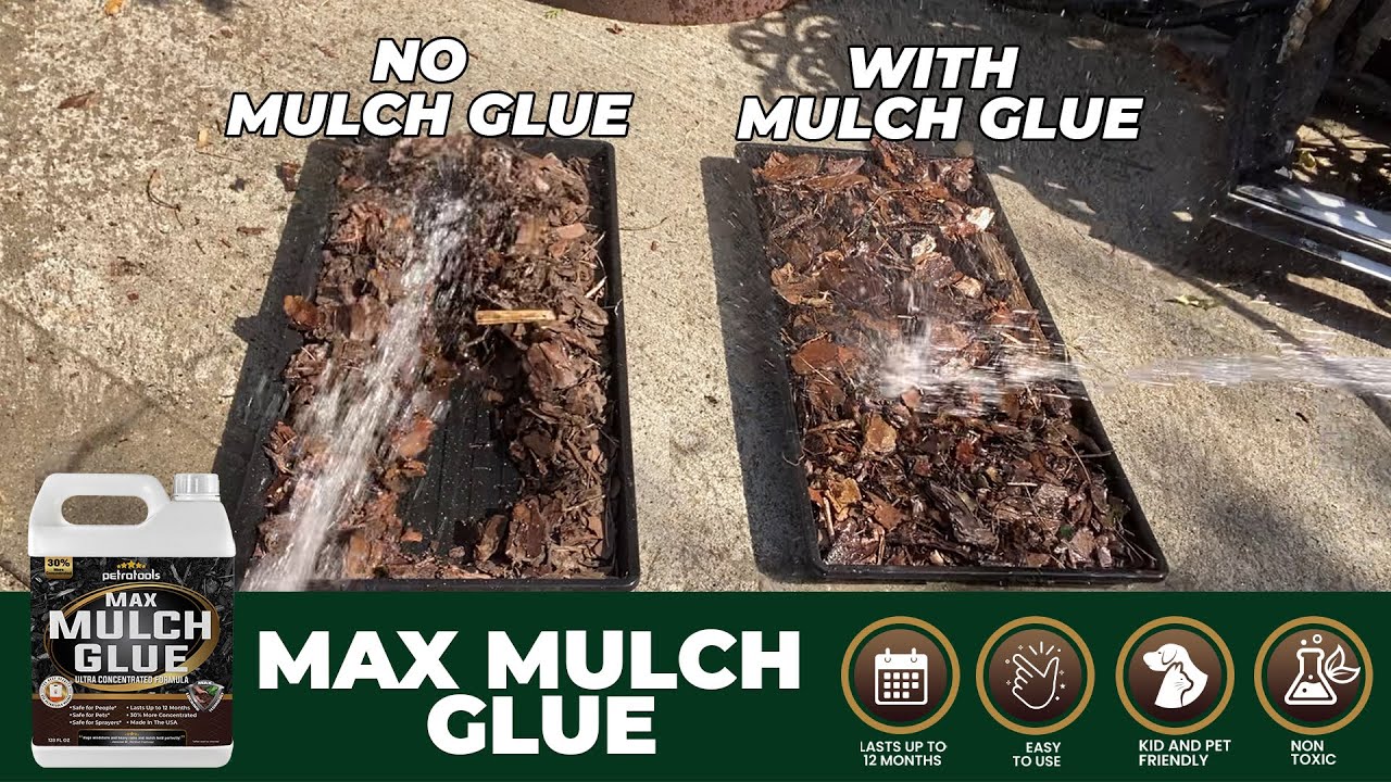 How to use the Super Max Mulch Glue?