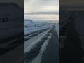 Disappearing Rainbow /Wyoming Feb 25 2017  winter driving