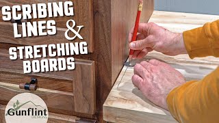 Making a Countertop From Short Boards & Cabinet Installation || Hidden Man Cave Project