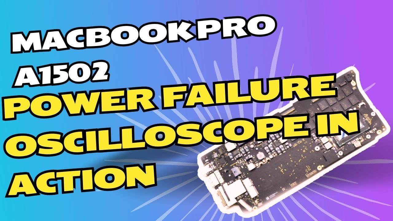 Macbook A1502 power failure oscilloscope in action