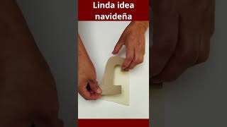 LINDA MANUALIDADES NAVIDEÑA CON TUBOS DE CARTÓN