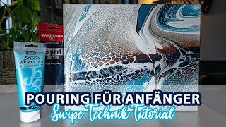 Acrylic Pouring Deutsch Wischtechnik Mit 5 Farben