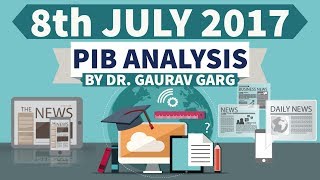 (ENGLISH) 8th July 2017 - PIB - Press Information Bureau news analysis for competitive exams screenshot 5