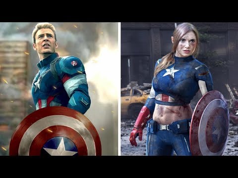 Lady Avengers : Infinity War Characters ( Gender Swap )