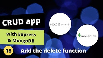 Create an CRUD Application with ExpressJS and MongoDB #18 Add delete function to the delete icons