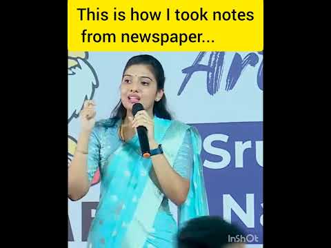 this is how I took notes from newspaper by Srushti Jayanth Deshmukh IAS #srushtideshmukh #upsc #ias