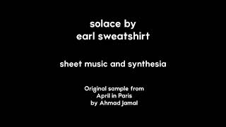 How to play ‘solace’ - Earl Sweatshirt (sheet music + synthesia)