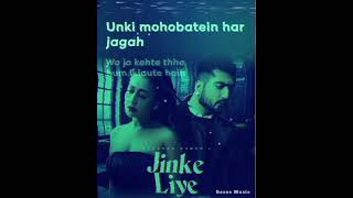 Jinke Liye (Lyrics) - Neha Kakkar | B Praak | Arvind Khaira | Jinke Liye Hum Rote Hain Full Song 🎶 Thumb