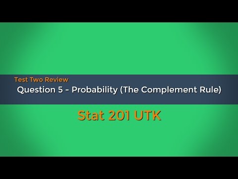 Probability - Test 2 Review - Question 5