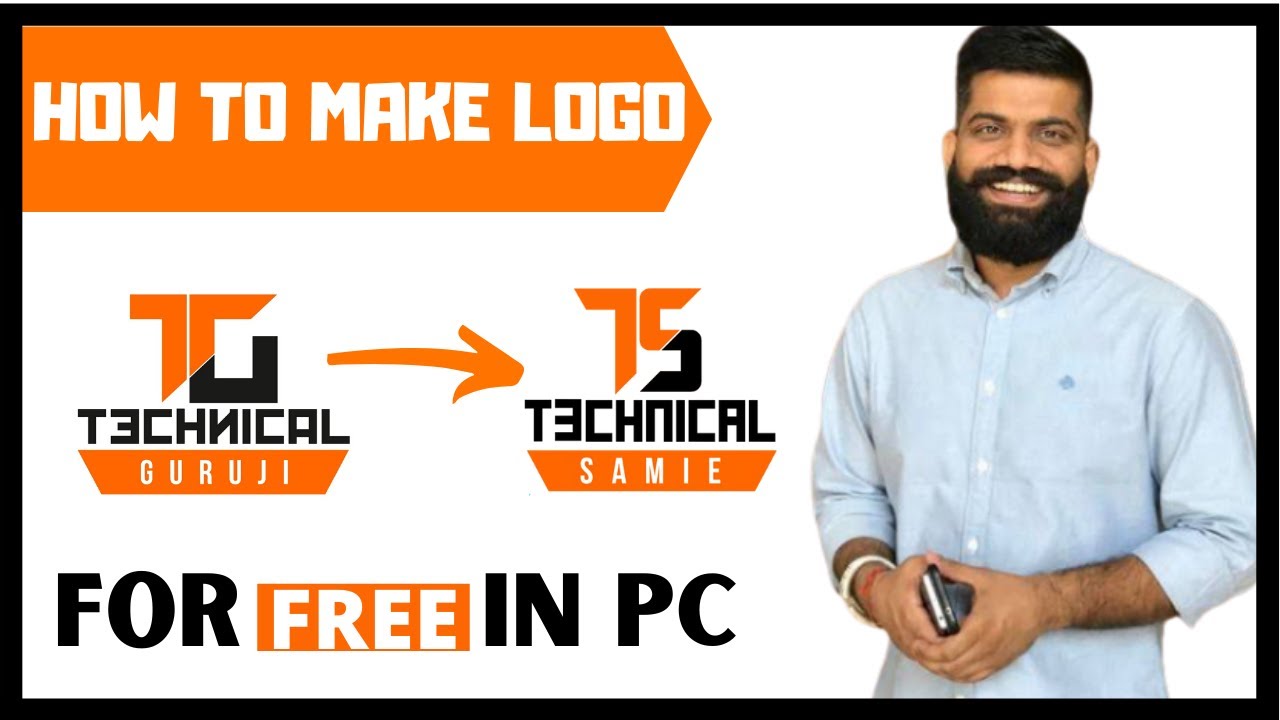 How to Make a Logo Like Technical Guruji using Canva | Technical Samie ...