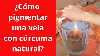 🧡CLASE VELA CON PIGMENTO DE CURCUMA NATURAL 🧡