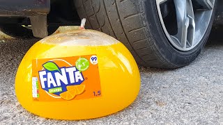 Crushing Crunchy & Soft Things by Car! EXPERIMENT CAR vs GIANT FANTA BALLOON