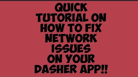 HOW TO FIX YOUR DOORDASH APP IF YOU HAVING NETWORK ISSUES!!