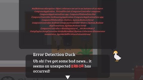 Sneaky Sasquatch: Error Duck Glitch