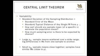 Probability and Samples (the Sampling Distribution) Lecture