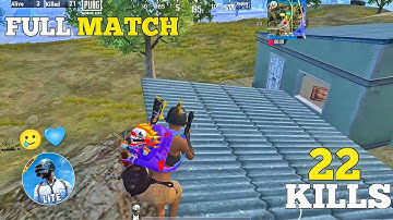 22 KILLS 🥵🔥 SOLO VS SQUAD FULL GAMEPLAY- PUBG MOBILE LITE