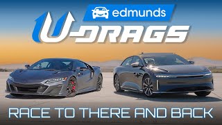 U-DRAG RACE: Acura NSX Type S vs. Lucid Air Grand Touring | Quarter Mile, Handling & More! by Edmunds Cars 192,354 views 2 months ago 11 minutes, 54 seconds
