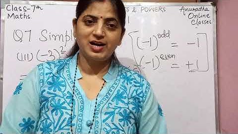 Class-7 Maths NCERT Ch-13 Exponents & Powers  Ex-13.1 Q -7 & 8