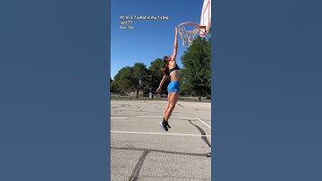 5’7 Girl 1 step vertical #dunk #dunking