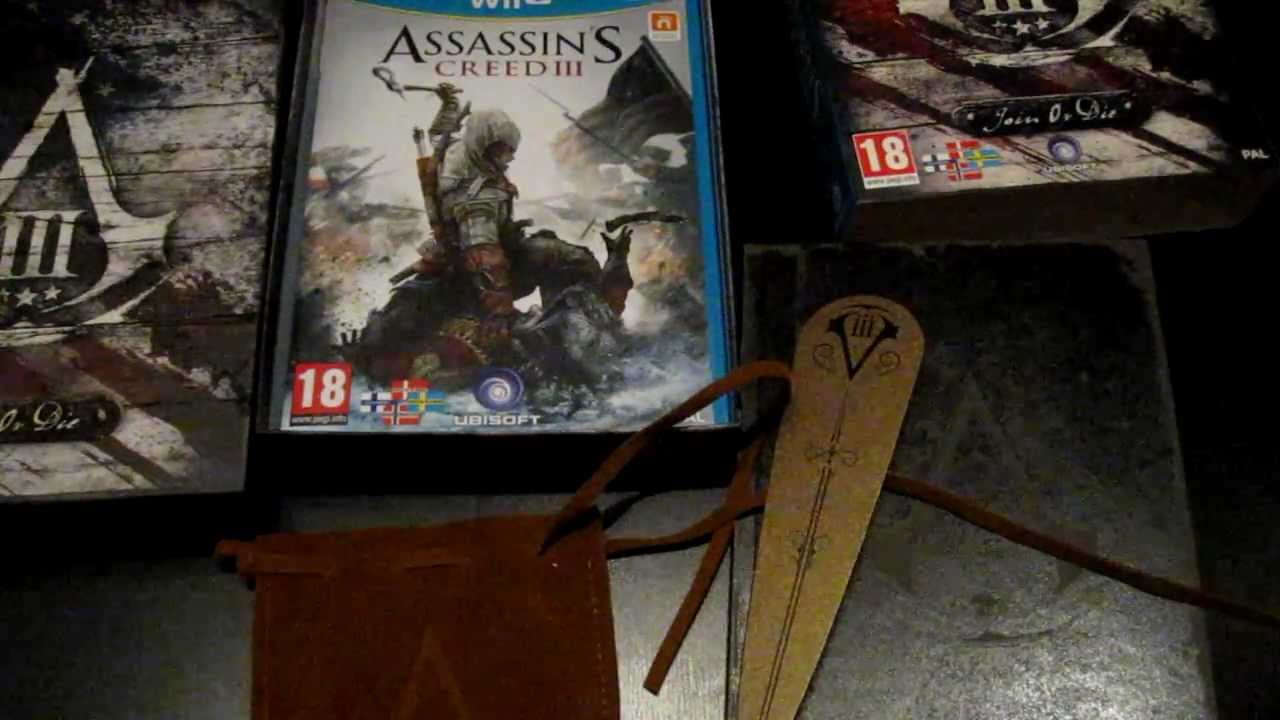 semester Sluiting Sportschool Unboxing Assassin's Creed III - Join or Die Edition (Wii U) - YouTube