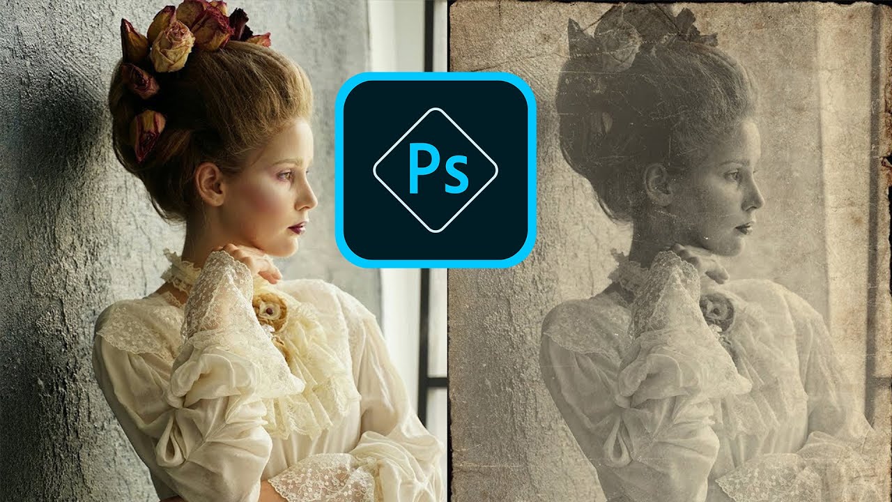 Como criar um efeito de foto antiga vintage no Photoshop