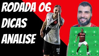 DICAS E ANÁLISE |#rodada6  | CARTOLA FC 2024 | DICAS PARA MITAR!