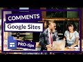 Embedding a Comment Section in Google Sites