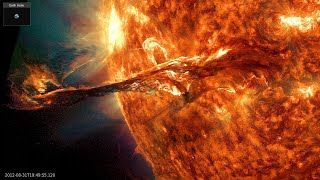 20120831 Tremendous Filament Eruption 2012 Sdo, Soho