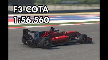 iRacing F3 22S4 - Week 6: COTA Hotlap