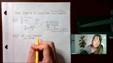 Saxon Pre Algebra, Lesson 062, Fractional Part Word Problems