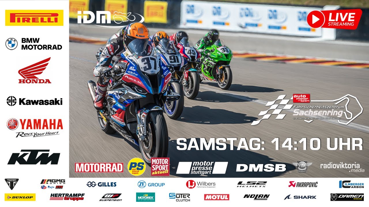 IDM Livestream Sachsenring 2023 - Samstag