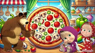 BELAJAR MENGENAL BAHAN DAN LANGKAH-LANGKAH MEMBUAT PIZZA BERSAMA MASHA | MASHA AND THE BEAR screenshot 4