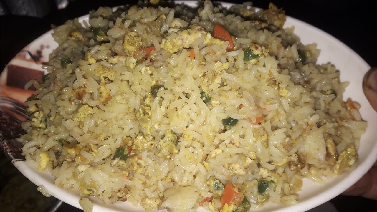 egg fried rice/ghee rice egg fried rice /simple and testy helthy recipe ...