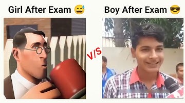 girl after exams vs boy after exams interview comedy