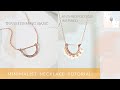 Half Moon Necklace DIY Tutorial | How to Make Basic to Modern Boho Anthropologie Inspired Necklace