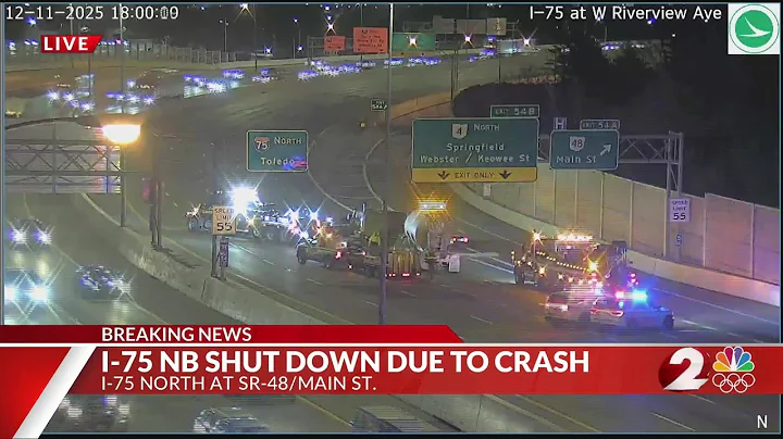 I-75NB shut down due to crash