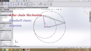 Solidworks tutorial #3- 4 Bar Chain machanism