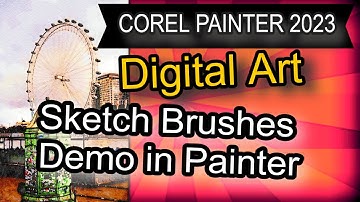 Painter 2023 Sketch Brushes Demo