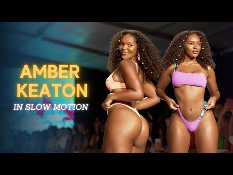 EXCLUSIVE! Amber Keaton in SLOW MOTION / Miami Swim Week