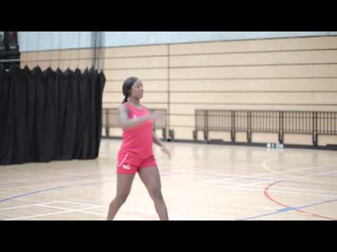 Perfecting the Netball pass - The Movelat Netball Academy with the England Netball Team