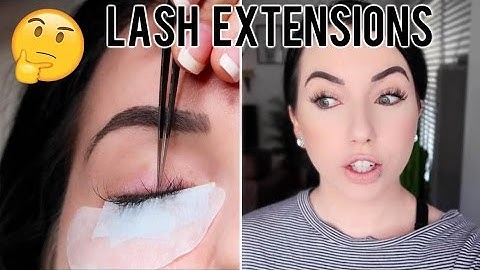 EYELASH EXTENSIONS Before & After, Experience & Check in after 4 weeks! Sensitive Eyes