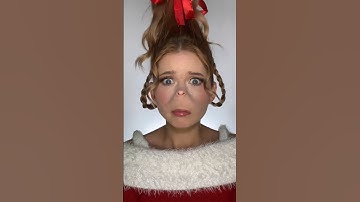Cindy Lou Who makeup transformation 🎄 #makeup  #christmas