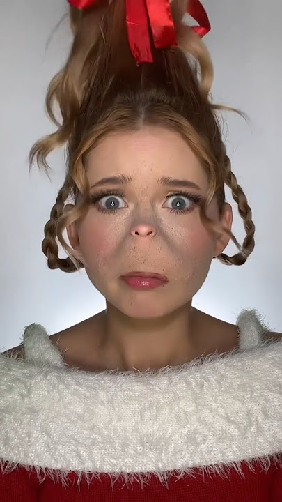 Cindy Lou Who makeup transformation 🎄 #makeup  #christmas