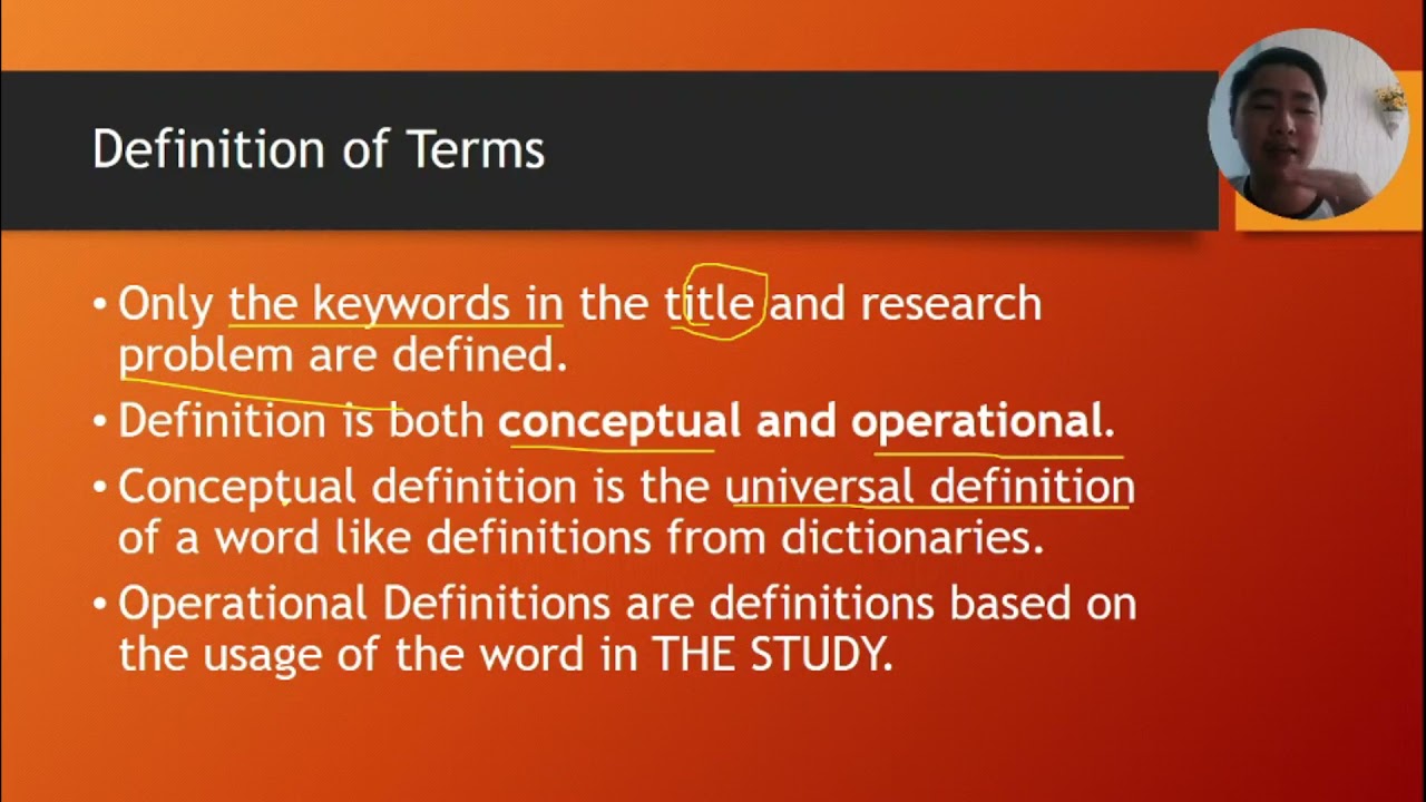 How To Write Significance of the Study and Definition of Terms - YouTube