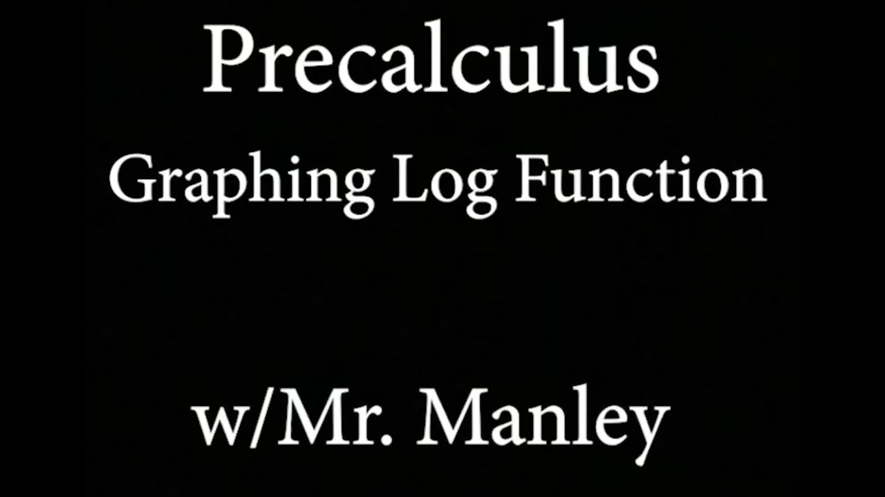 Graphing Logarithmic Functions - YouTube