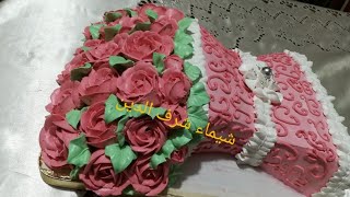 تورته بوكيه الورد |roses bouquet cake